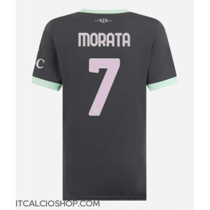 AC Milan Alvaro Morata #7 Terza Maglia Femmina 2024-25 Manica Corta
